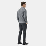 Men’s Diamond Pattern Full Zip Knit Cardigan