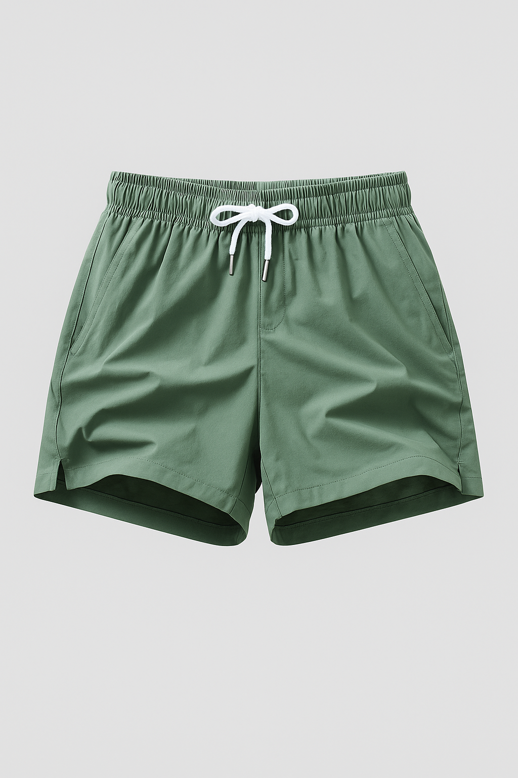 Men’s Drawstring Elastic Waist Side Pocket Shorts