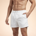 Men’s Drawstring Elastic Waist Swimming Trunks