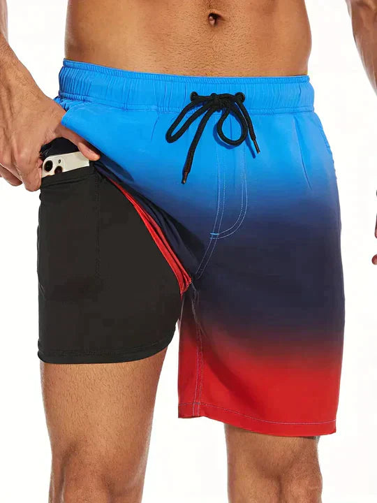Men’s Drawstring Swimming Trunks