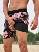 Men’s Drawstring Swimming Trunks