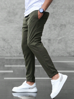 Men’s Elastic Waist Drawstring Slim Fit Pants