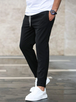 Men’s Elastic Waist Drawstring Slim Fit Pants