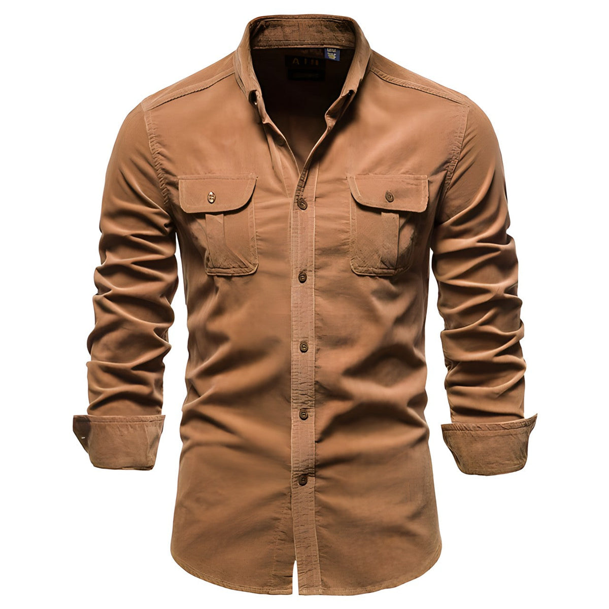 Men’s Flap Chest Pockets Button Down Shirt