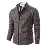 Men’s Full Zip Stand Collar Cardigan