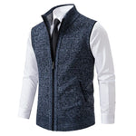 Men’s Full Zip Stand Collar Cardigan Vest