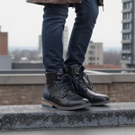 Men’s Lace-Up Cap Toe Ankle Boots