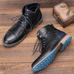 Men’s Lace-Up Cap Toe Ankle Boots