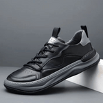 Men’s Lace Up Low Top Sneakers with Contrast Detail