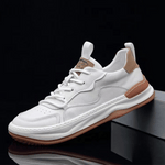 Men’s Lace Up Low Top Sneakers with Contrast Detail