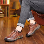 Men's Lace-Up Round Toe Shoes