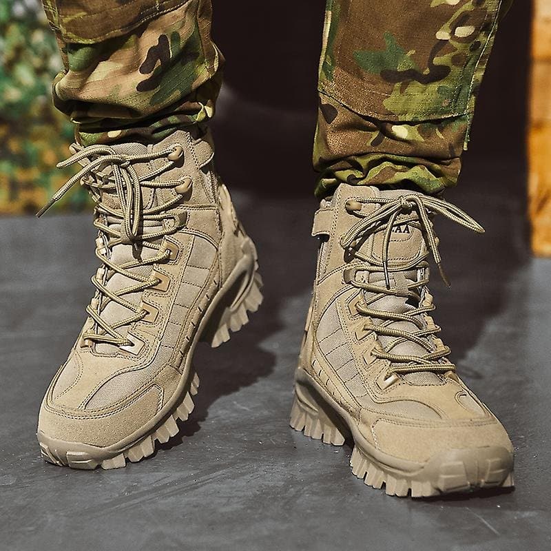 Men’s Lace-Up Tactical Slip Resistant Work Boots
