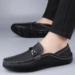 Men’s Leather Look Horsebit Loafers