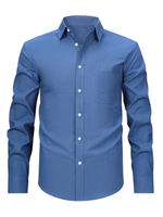 Men's Long Sleeve Chest Pocket Button Down Shirt
