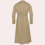 Men's Long Sleeve Double Breasted Trench Coat