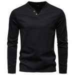 Men’s Long Sleeve Henley T-Shirt