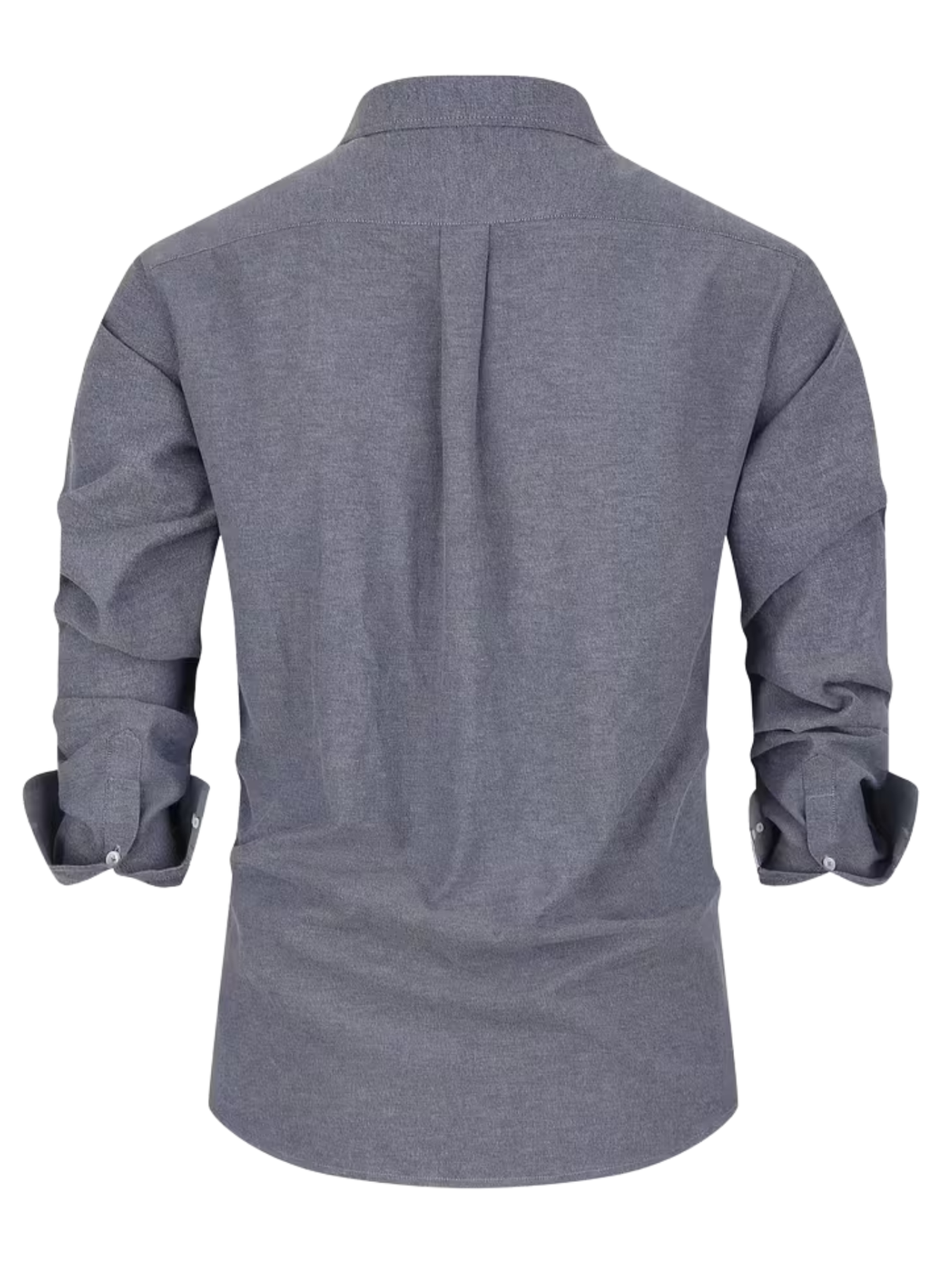 Men’s Long Sleeve Pointed Collar Button Down Shirt