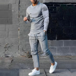 Men’s Long Sleeve T-Shirt and Jogger Pants 2 Piece Lounge Set