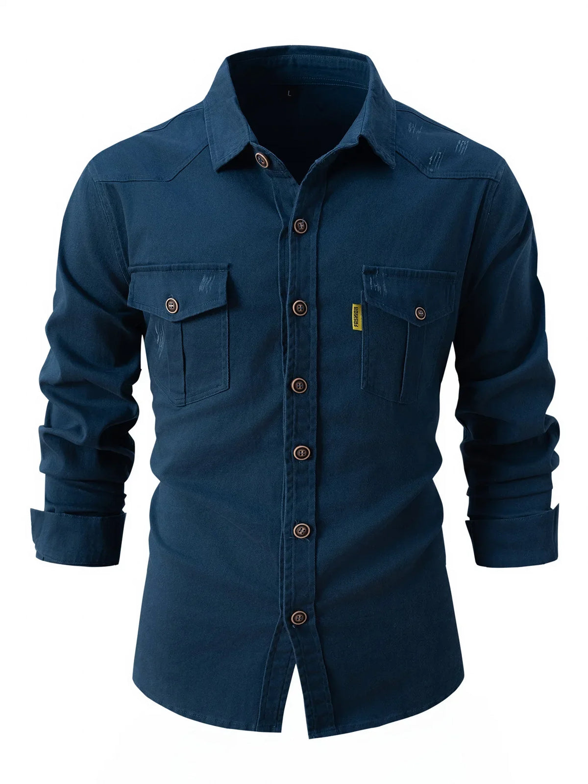 Men’s Long Sleeve Utility Pocket Shirt