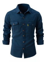 Men’s Long Sleeve Utility Pocket Shirt