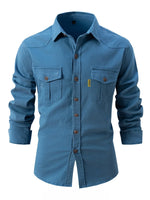 Men’s Long Sleeve Utility Pocket Shirt