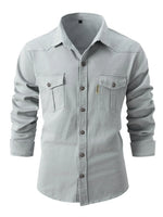 Men’s Long Sleeve Utility Pocket Shirt