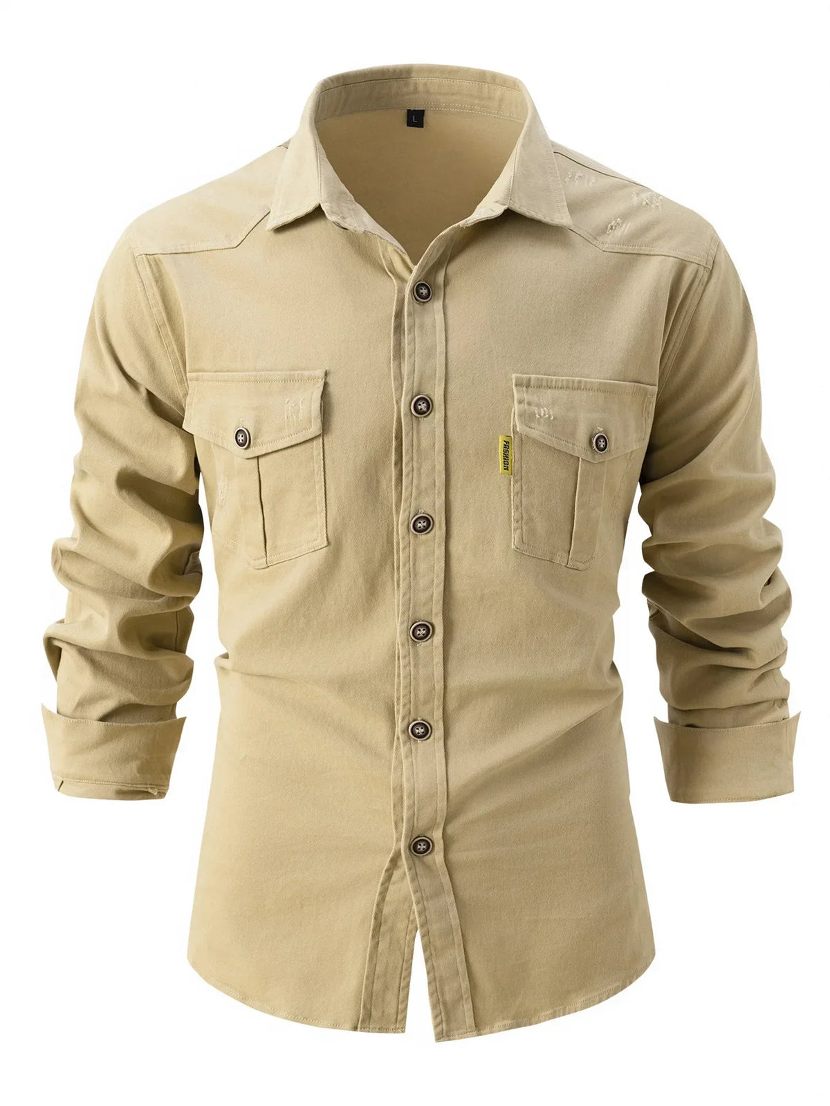 Men’s Long Sleeve Utility Pocket Shirt