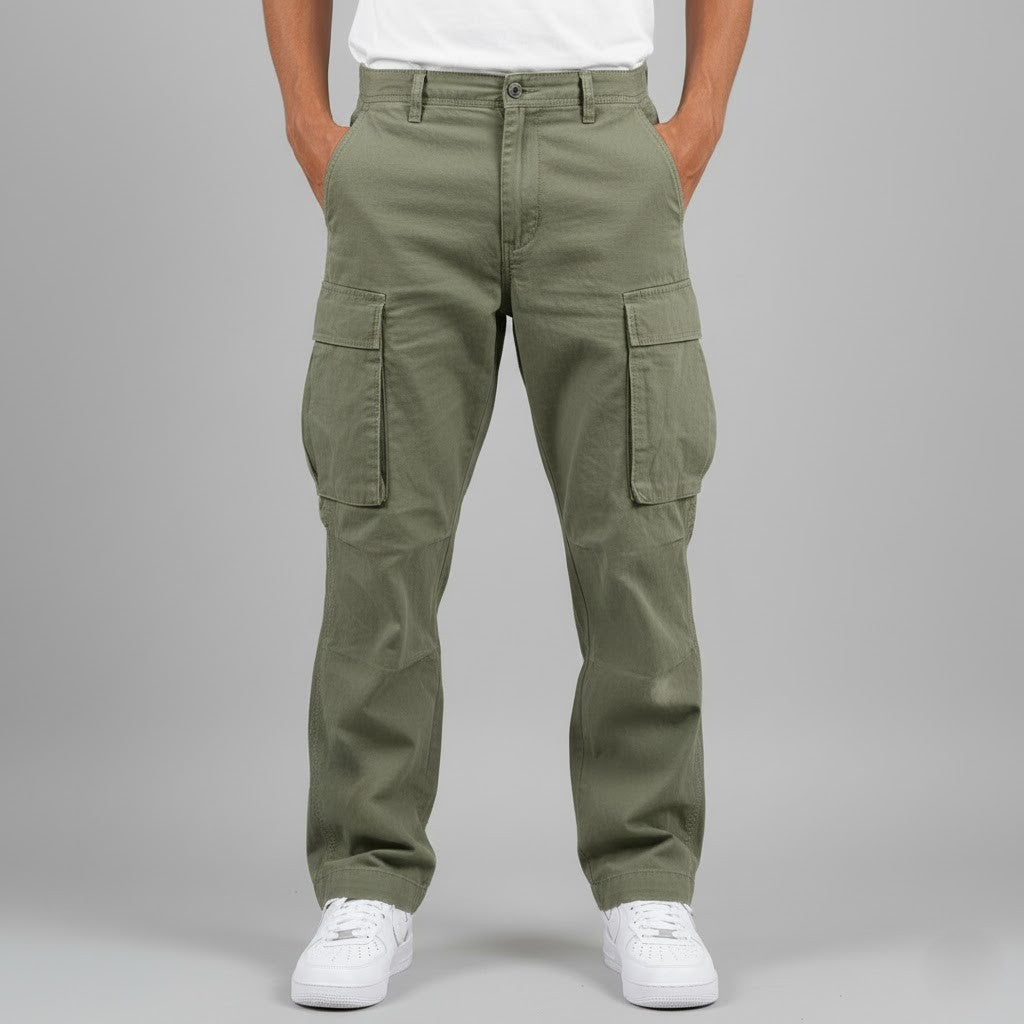 Men’s Multi-Pocket Straight Fit Cargo Pants