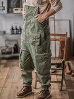 Men's Multi-Pocket Utility Cargo Overall