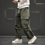 Men’s Multiple Side Pockets Straight Leg Cargo Pants