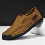 Men's Patch Accents Slip-On Loafers