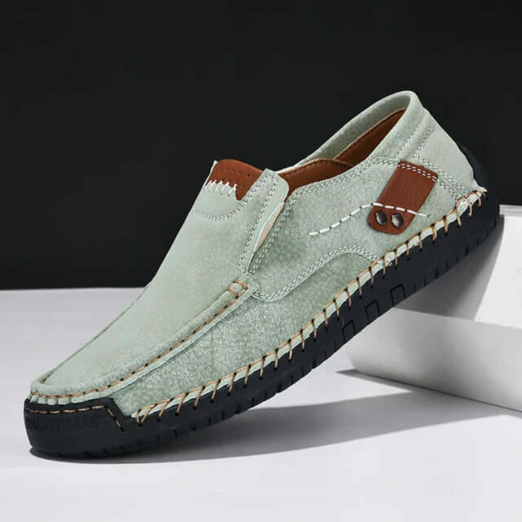 Men's Patch Accents Slip-On Loafers