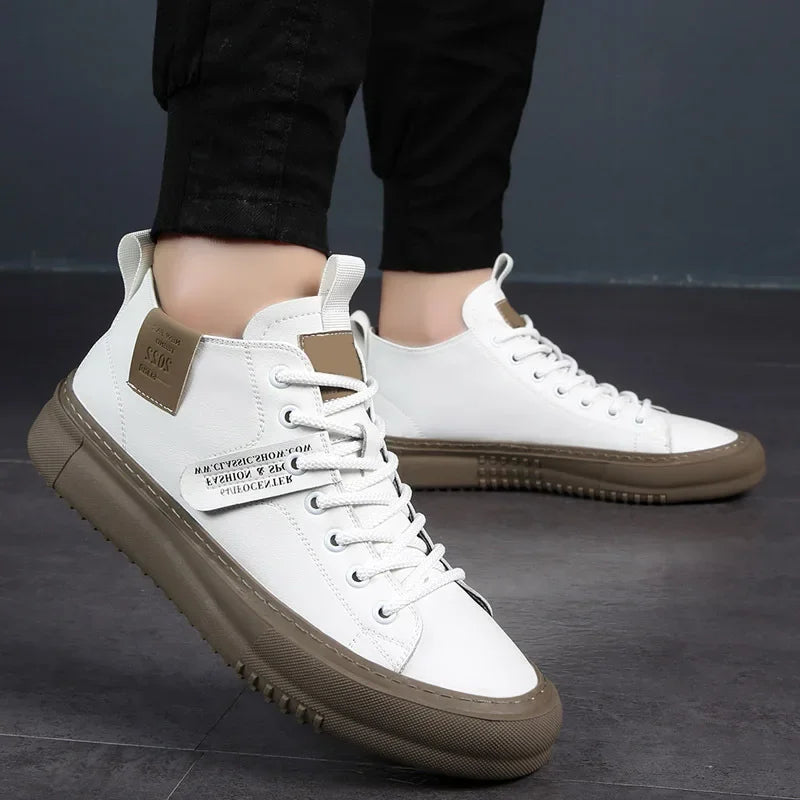 Men’s Platform Sole Lace-Up Sneakers