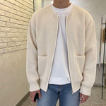 Men’s Ribbed Full Zip Knit Cardigan