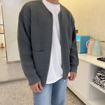 Men’s Ribbed Full Zip Knit Cardigan