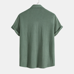 Men’s Short Sleeve Shirt and Drawstring Shorts 2 Piece Set