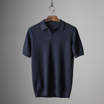 Men’s Short Sleeve Textured Knit Polo Shirt