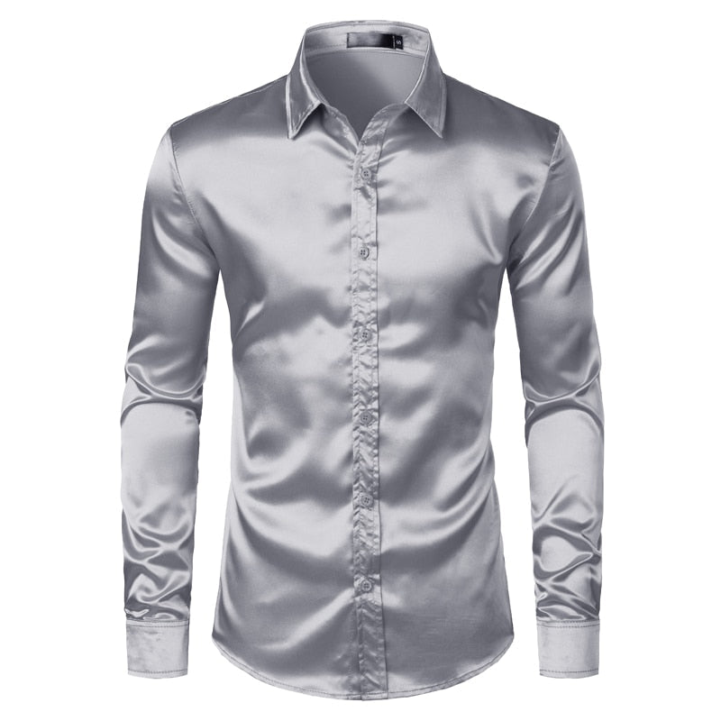 Men’s Slim Fit Button Down Dress Shirt