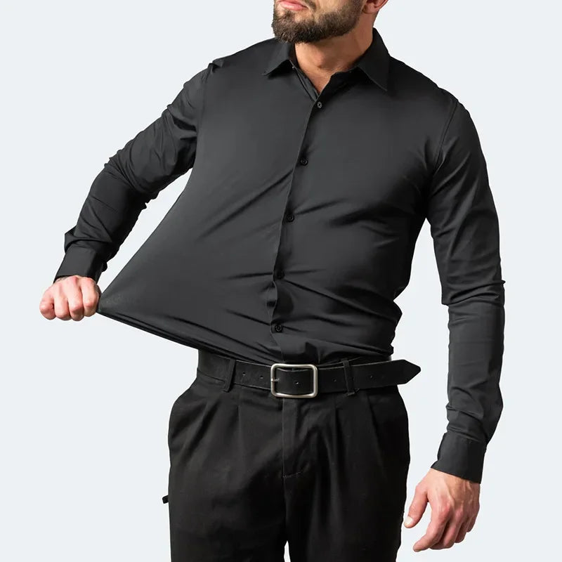 Men’s Slim Fit Long Sleeve Button Up Shirt