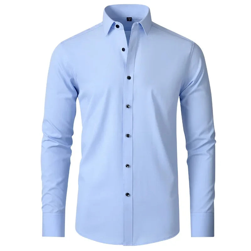 Men’s Slim Fit Long Sleeve Button Up Shirt