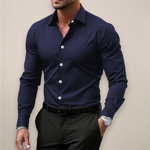 Men's Slim-Fit Long Sleeve Shirt