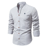 Men’s Slim Fit Mandarin Collar Button Shirt