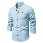 Men’s Slim Fit Mandarin Collar Button Shirt