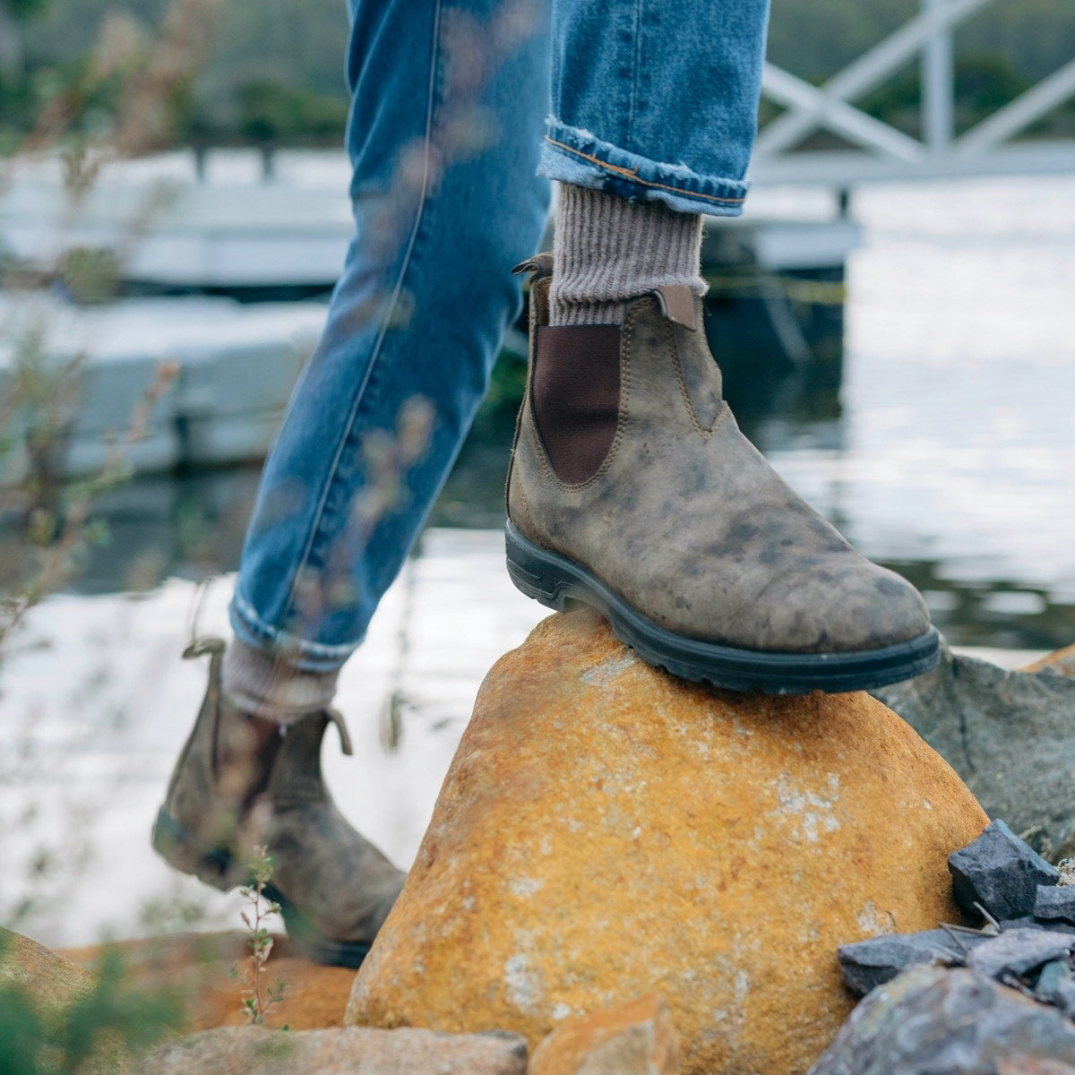 Men's Slip-On Ankle Boots
