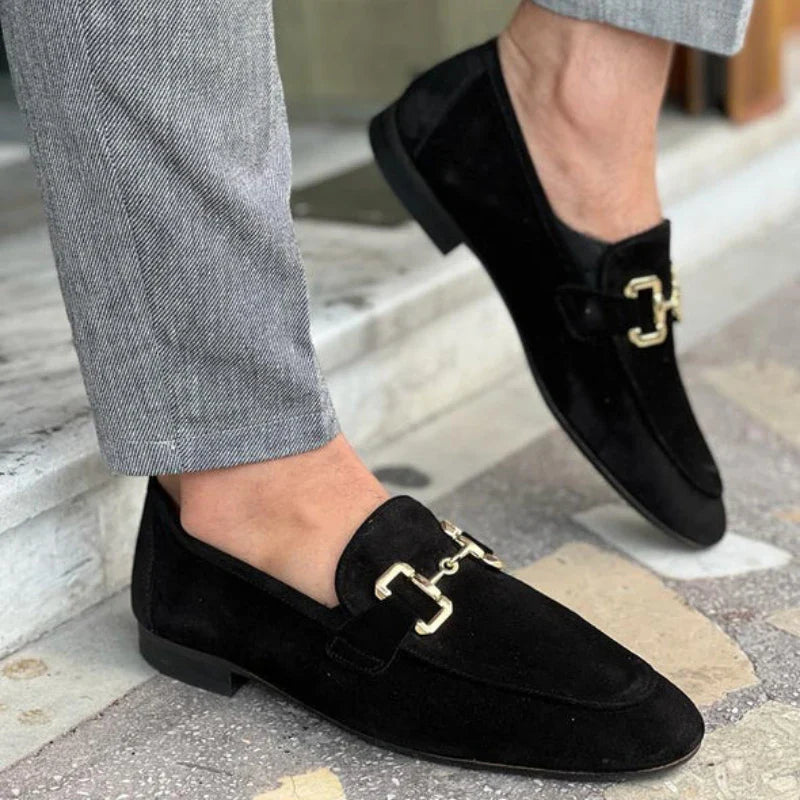 Men’s Slip-On Closed-Toe Horsebit Loafers
