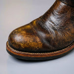 Men's Slip-On Mid-Calf Buckle Boots