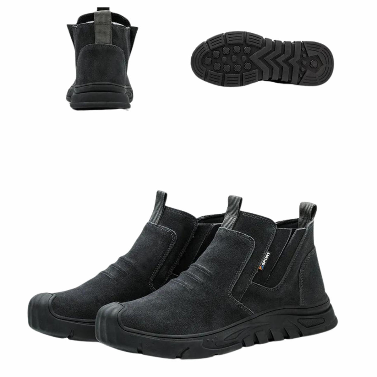 Men’s Slip-On Steel Toe Work Boots