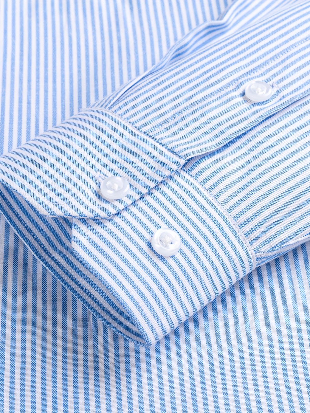 Men's Striped Long Sleeve Button Down Shirt