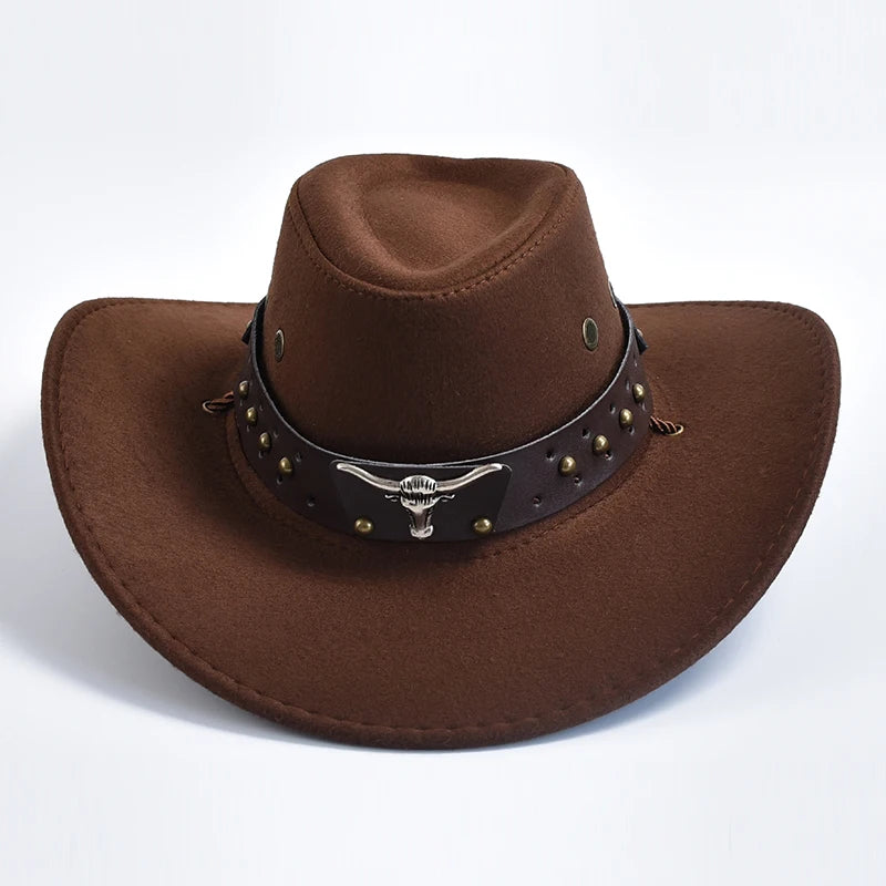 Men’s Stud Detail Western Cowboy Hat