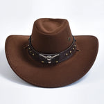 Men’s Stud Detail Western Cowboy Hat